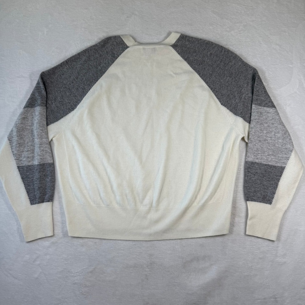 Reiss Reina Cashmere Colorblock Crewneck Sweater - Picture 9 of 10